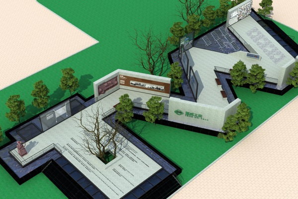 四川通威户外展厅设计
